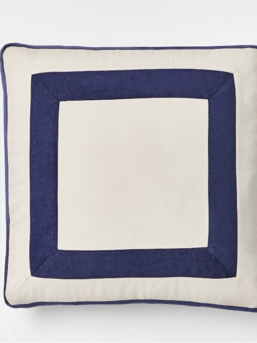 22" Velvet Border Pillow Navy -
Threshold™ designed with Studio McGee